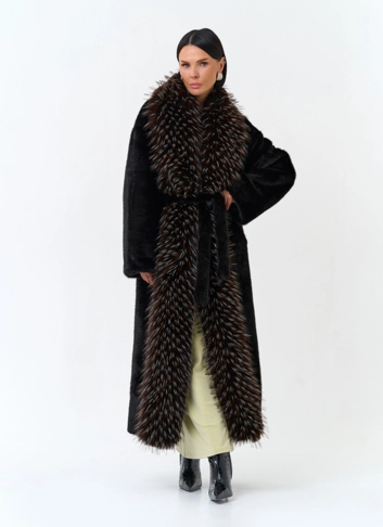 Женская шуба из эко меха фото