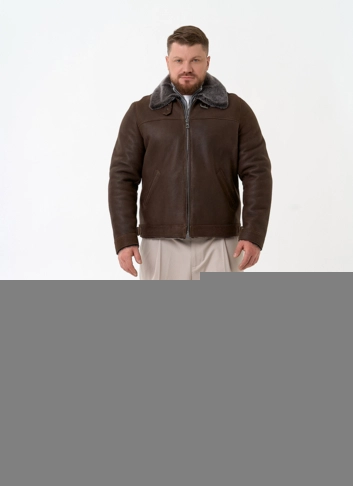 Мужская натуральная дубленка фото