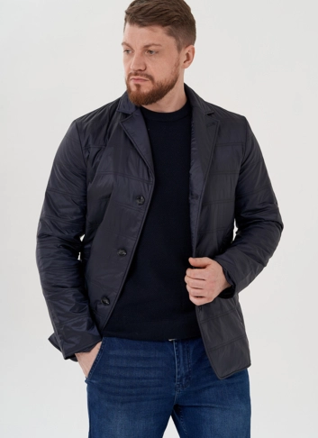 Мужская куртка синего цвета 