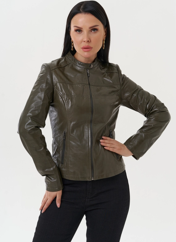 Куртка "мото" из натуральной кожи