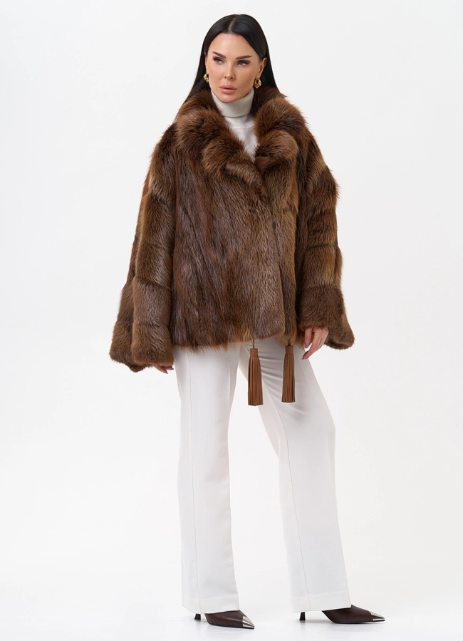 фото Болеро из меха бобра модель № 29413