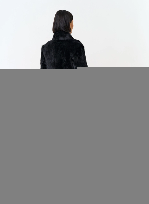 Женская натуральная дубленка трансформер фото