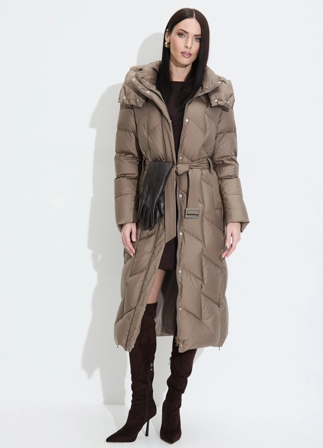 Женский пуховик с капюшоном модель № 33742 в рассрочку фото
